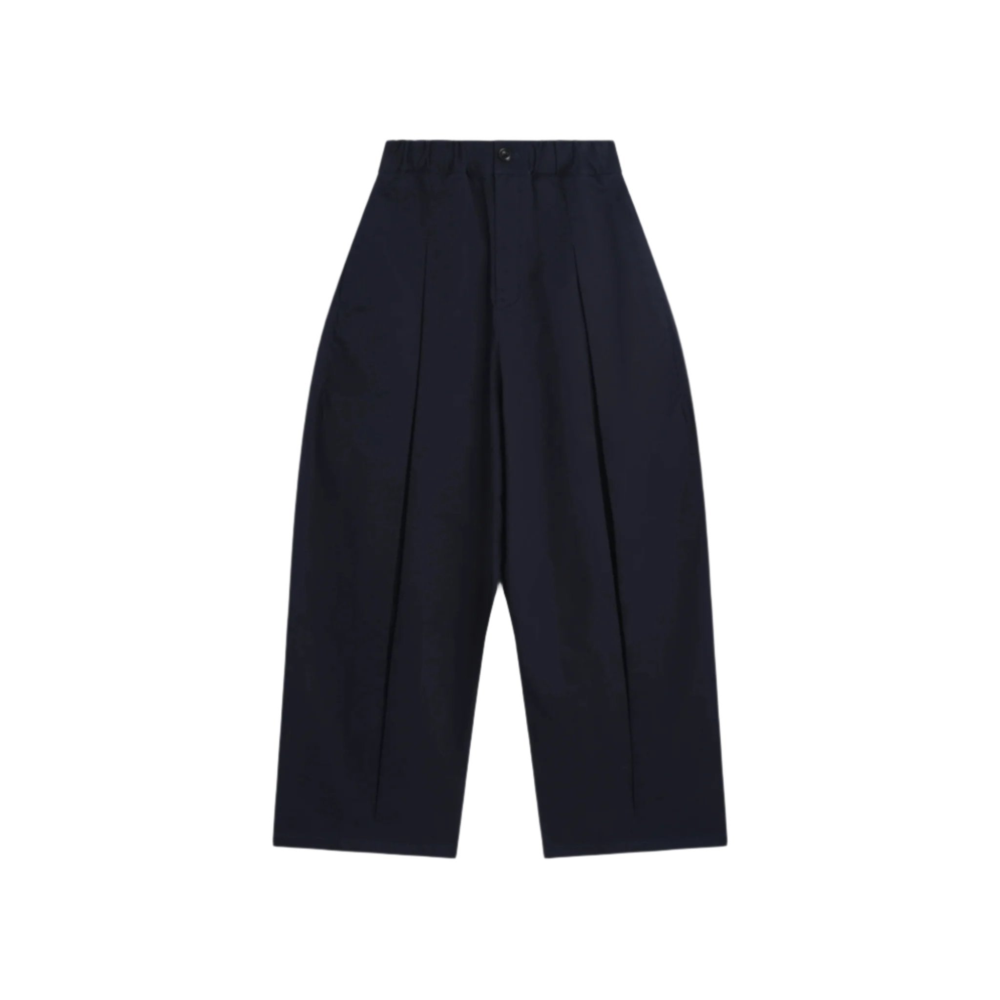 Box Pleat Trouser - Navy