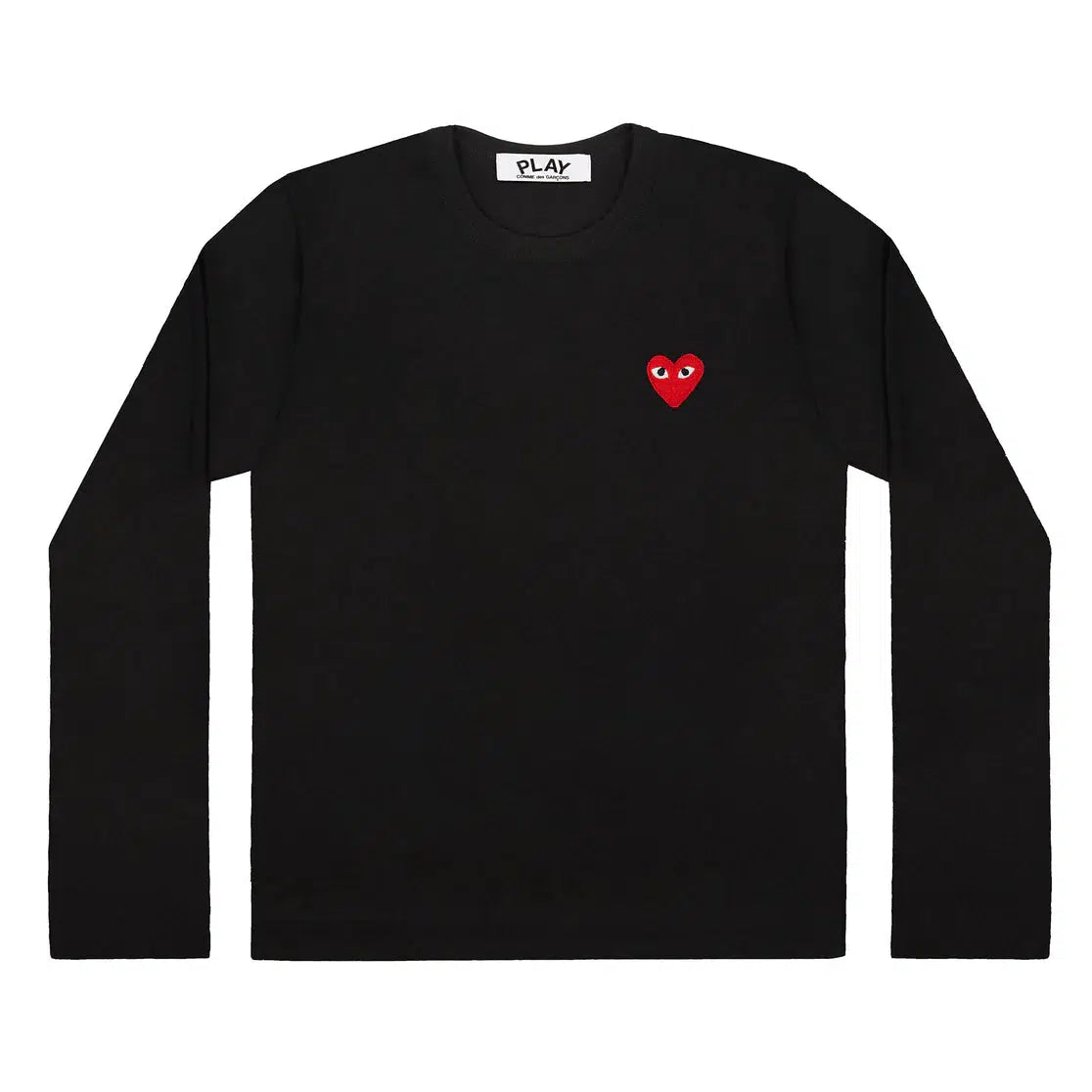 Play comme des garçons little red heart t-shirt (black) hotsell