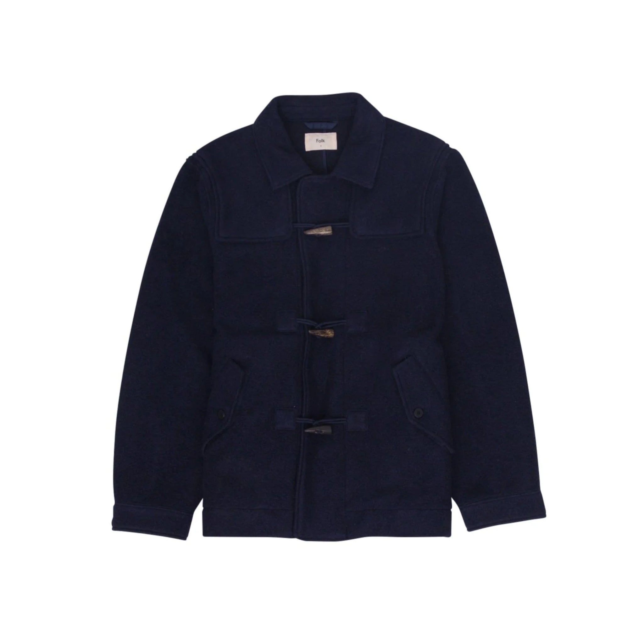 Duffle Coat - Navy Wool-Folk-W2 Store