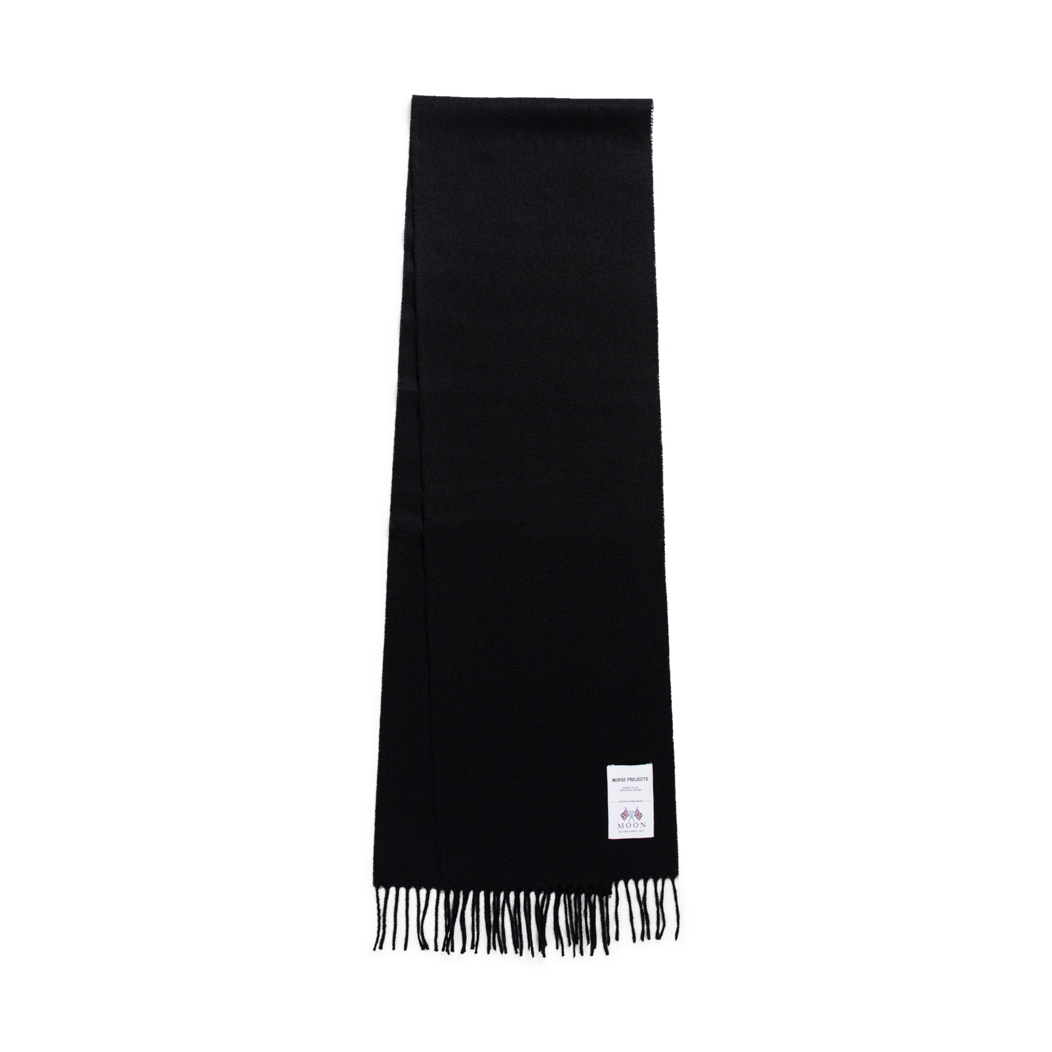 Norse Moon Merino Lambswool Scarf - Black-Norse Projects-W2 Store