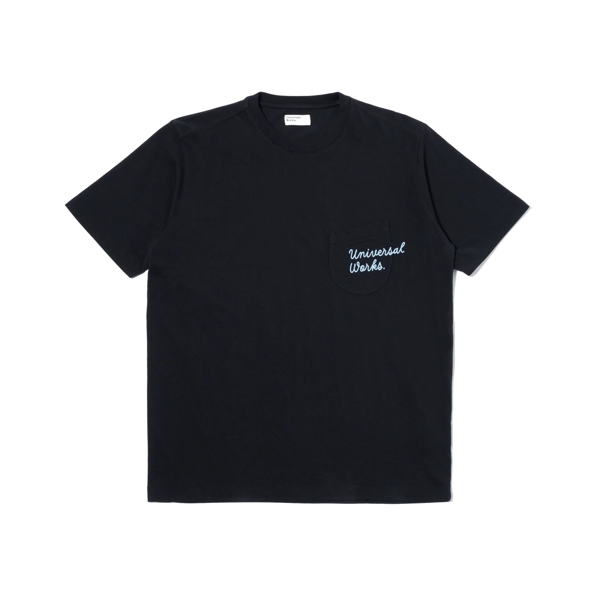 Print Pocket Tee Organic Jersey - Black-Universal Works-W2 Store