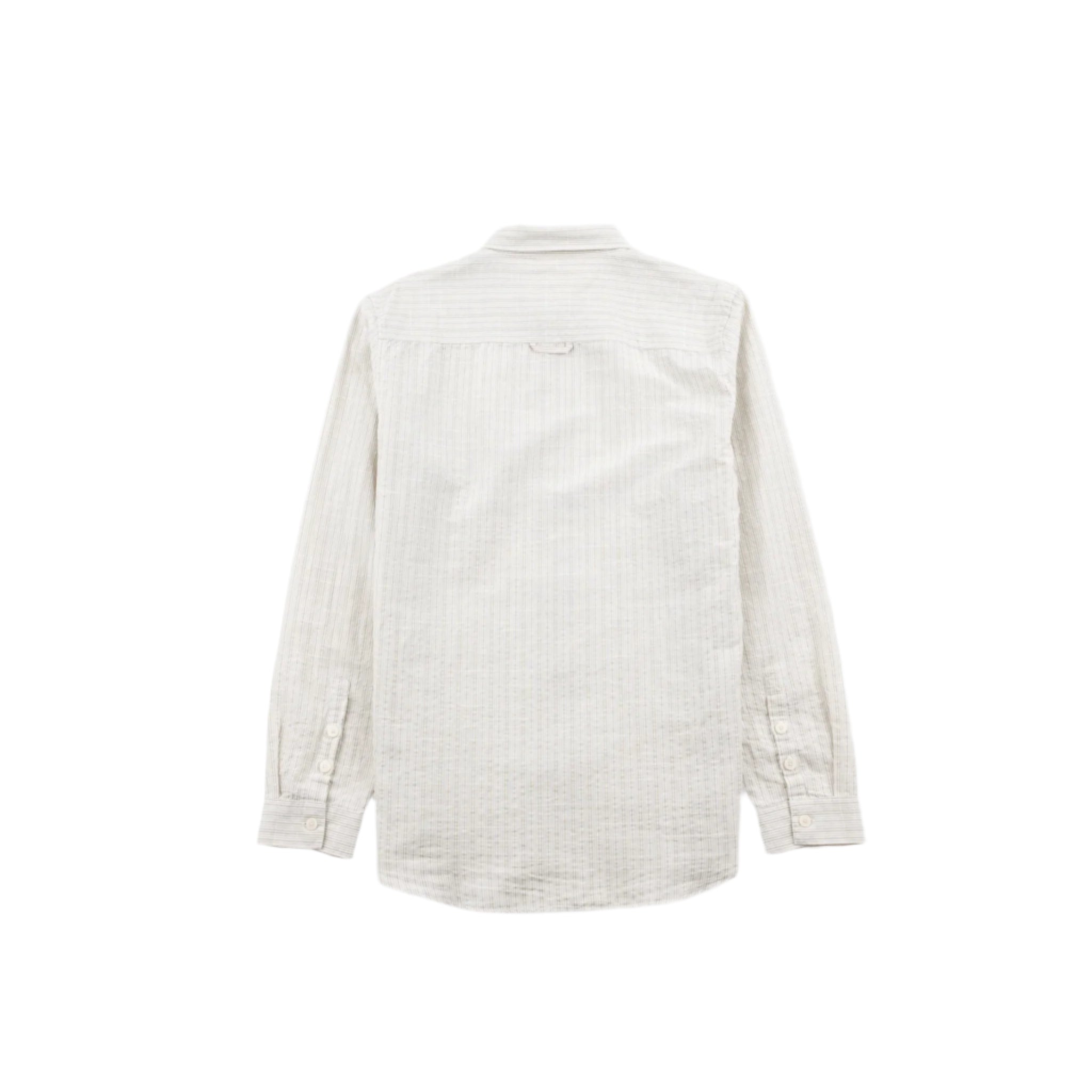 Relaxed Fit Shirt - Sage Microstripe Slub-Folk-W2 Store