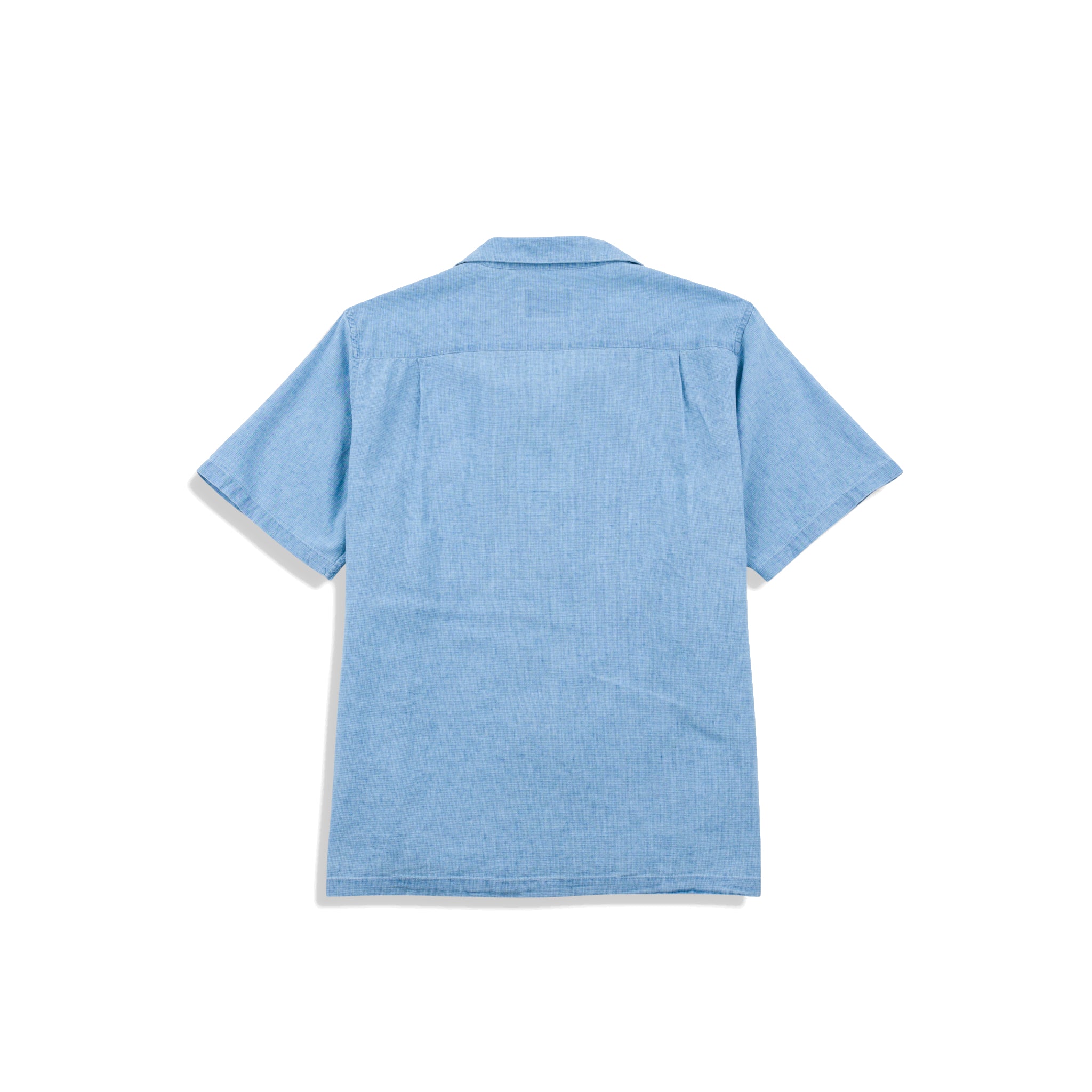 Relaxed Soft Collar Shirt - Indigo Microcheck-Folk-W2 Store