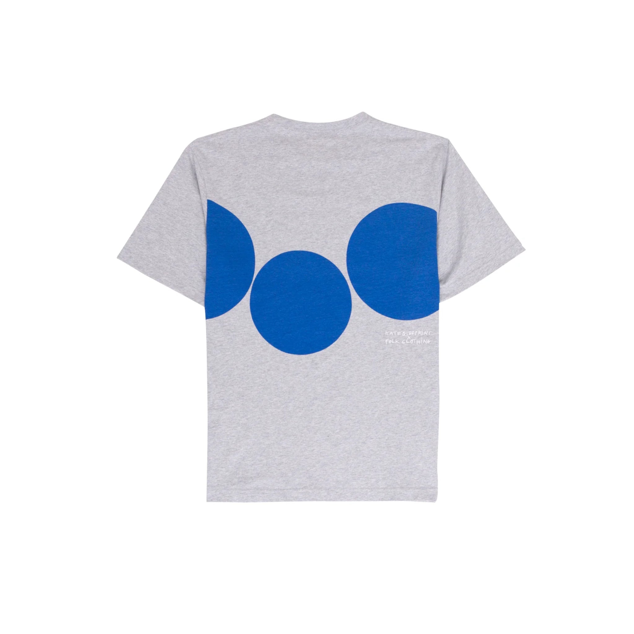 Relaxed Tee - Grey Melange Circle Print Kg-Folk-W2 Store