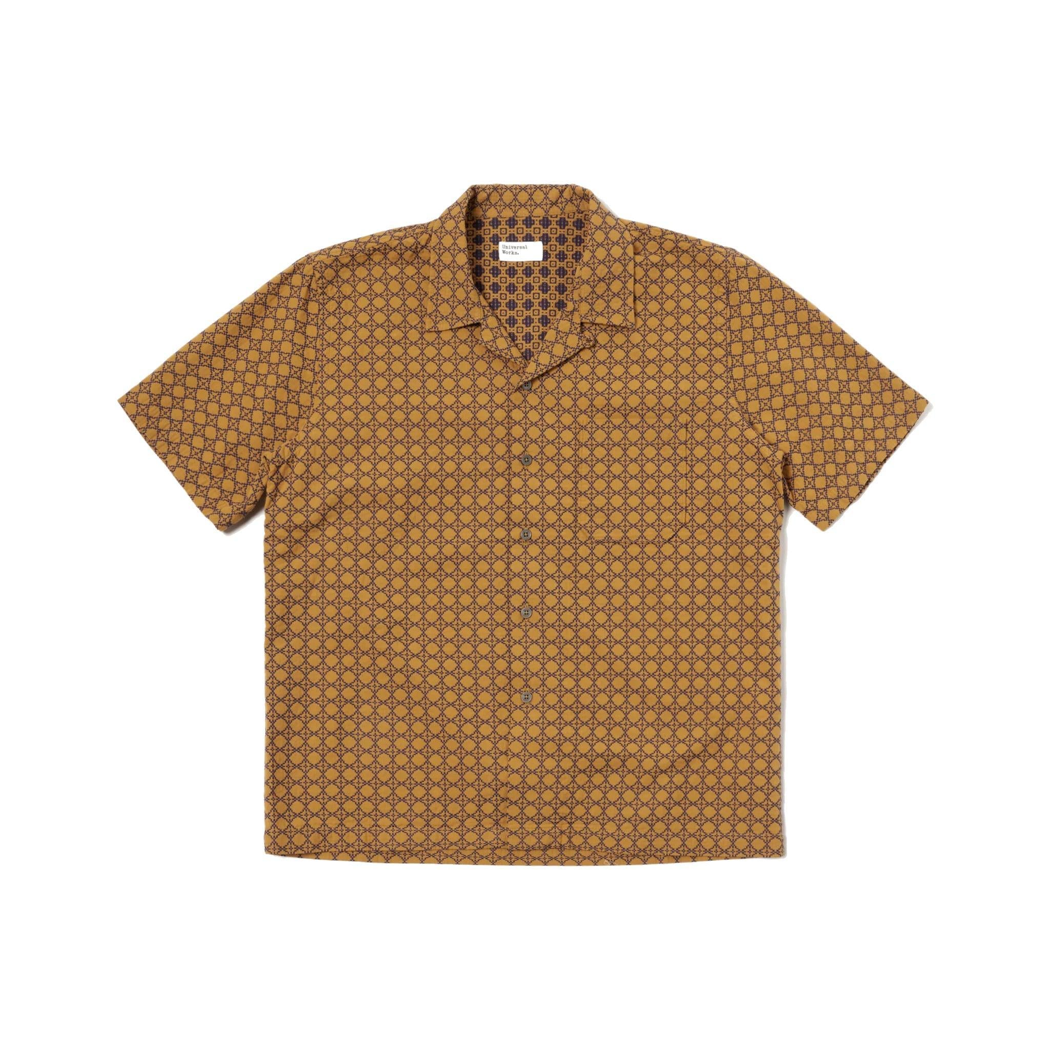 Road Shirt Rhodes Cotton - Gold/Navy-Universal Works-W2 Store