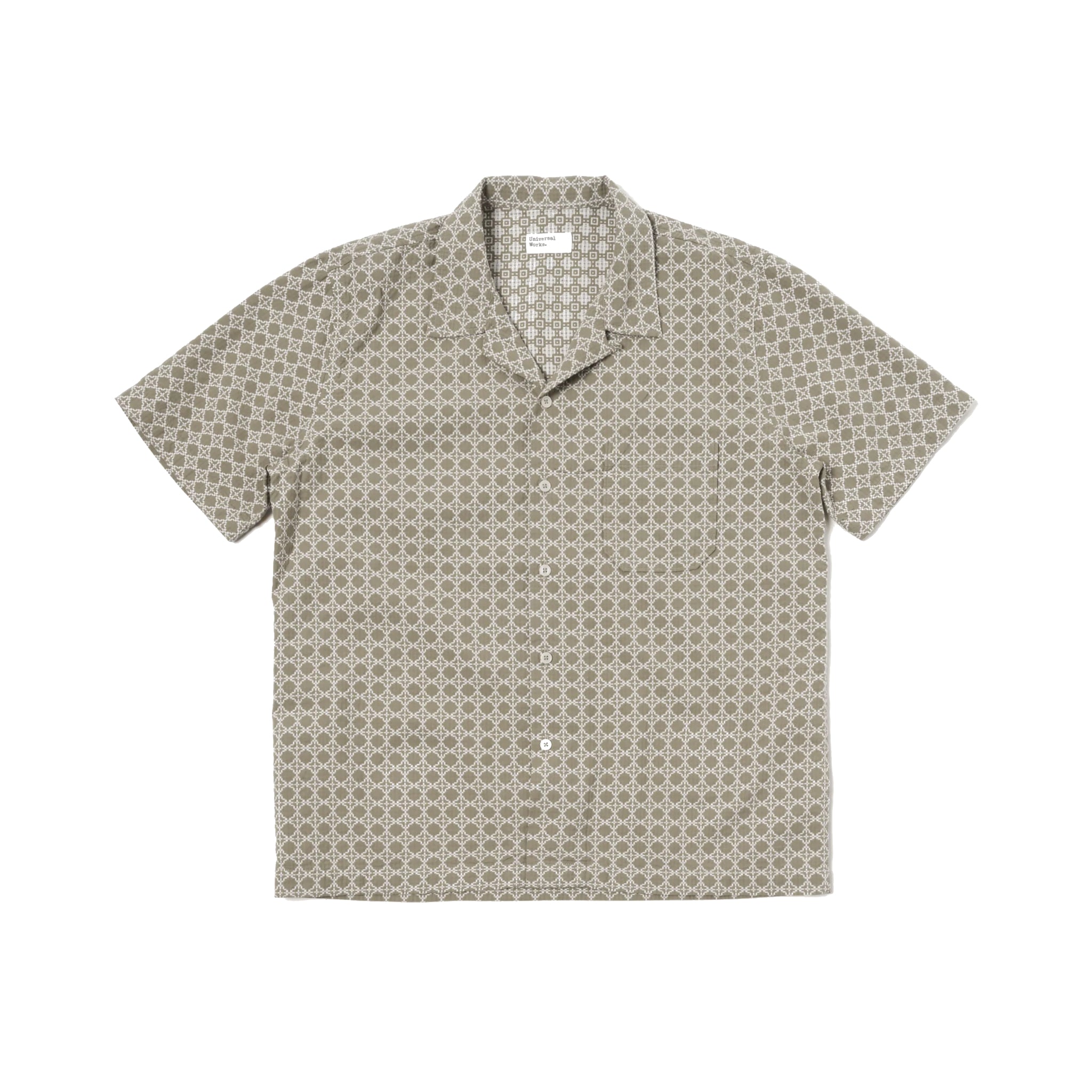 Road Shirt Rhodes Cotton - Sand/White-Universal Works-W2 Store