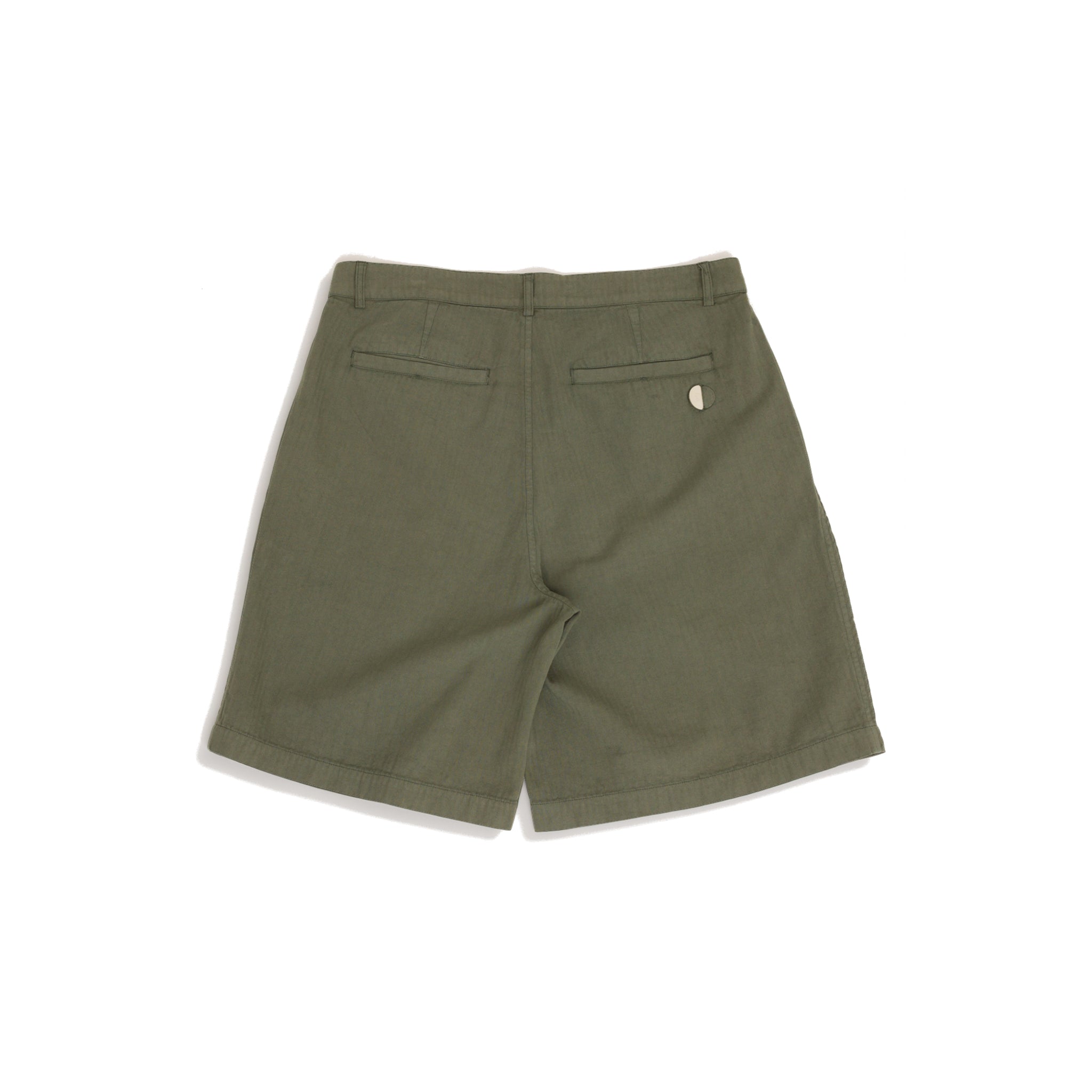 Wide Fit Short - Dark Sage Herringbone-Folk-W2 Store