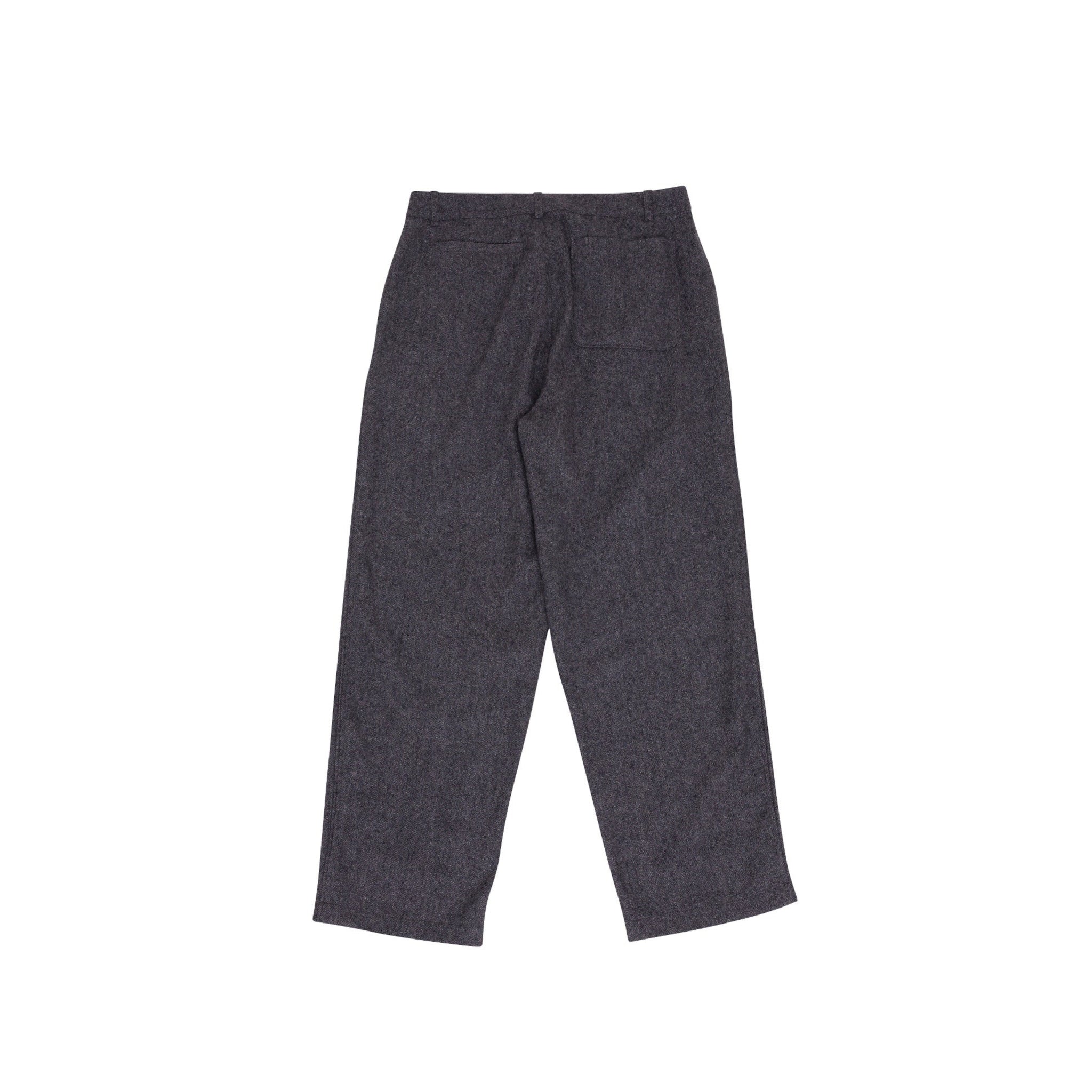 Wide Fit Trouser - Charcoal Wool Melange-Folk-W2 Store